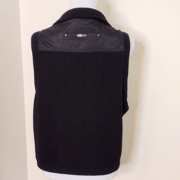 Jamie Sadock genuine rabbit ribbed knit sweater vest, size Large. - Picture 7 of 12